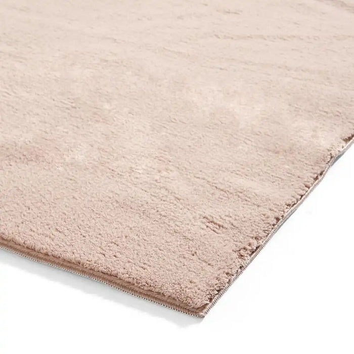 Think Rugs bay washable blush Pink Living Room Shaggy Rug.
