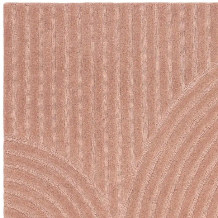 Asiatic hague blush Pink Living Room Wool Rug.