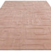 Asiatic maze asiatic blush Pink Living Room Wool Rug.