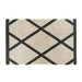 My Mats nylon indoor border geo Grey, Ivory Kitchen  Washable Rug.