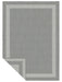 Likewise Matting duo weave indoor outdoor border silver Grey Outdoor  Flat Weave Rug.