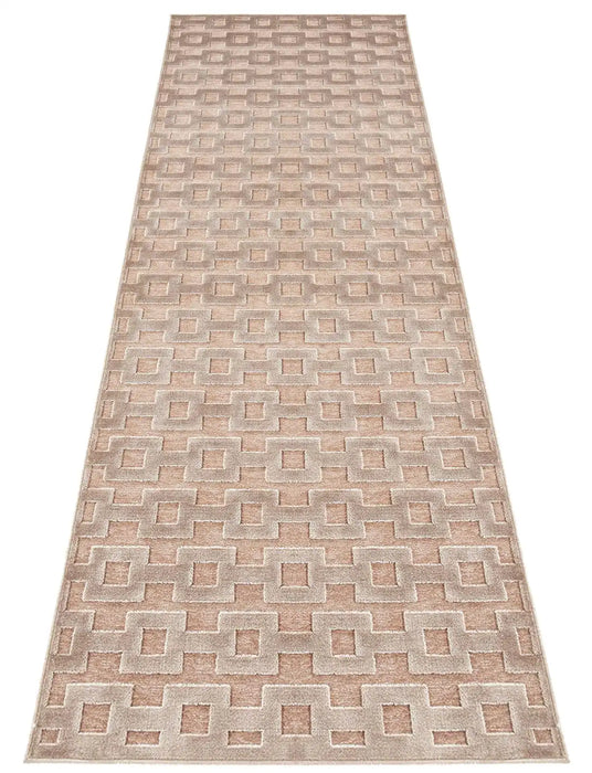 Mint Rugs shine bouton copper Brown Living Room Geometric Rug.
