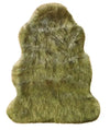 Likewise Matting luxury faux fur brown tip Brown Living Room Shaggy Rug.