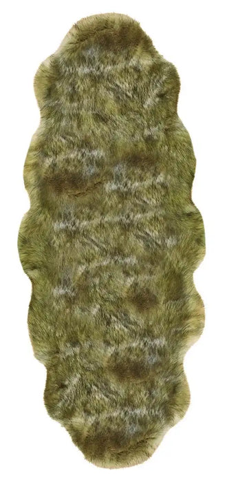 Likewise Matting luxury faux fur brown tip Brown Living Room Shaggy Rug.