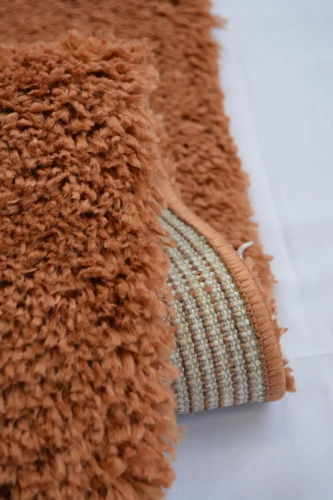 Homemaker snug melrose bubbles terra Orange Living Room Geometric Rug.