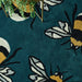 Woven Edge natural world bumble bee Blue, Green, Yellow, Multicoloured Living Room Wool Rug.
