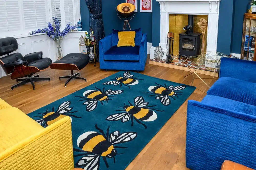 Green Bee Rug Natural World Bumble Bee Rugs - Buy Bumble Bee Rugs Online from Rugs ...