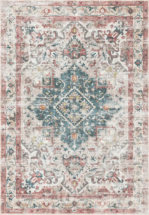 Likewise Matting silk road washable buram Multicoloured Living Room Washable Rug.