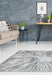 Homemaker abstract melrose burst grey Grey Living Room Geometric Rug.