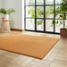 Think Rugs bay washable camel Orange Living Room Shaggy Rug.
