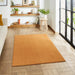 Think Rugs bay washable camel Orange Living Room Shaggy Rug.