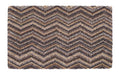 My Mats my mat cotton candy linen zig zag Brown, Multicoloured Outdoor  Washable Rug.
