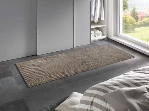 Wash + Dry decor canvas Beige Living Room Washable Rug.