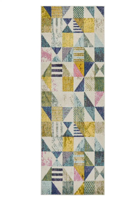 Concept Looms carnaval car101 Multicoloured Living Room Geometric Rug.