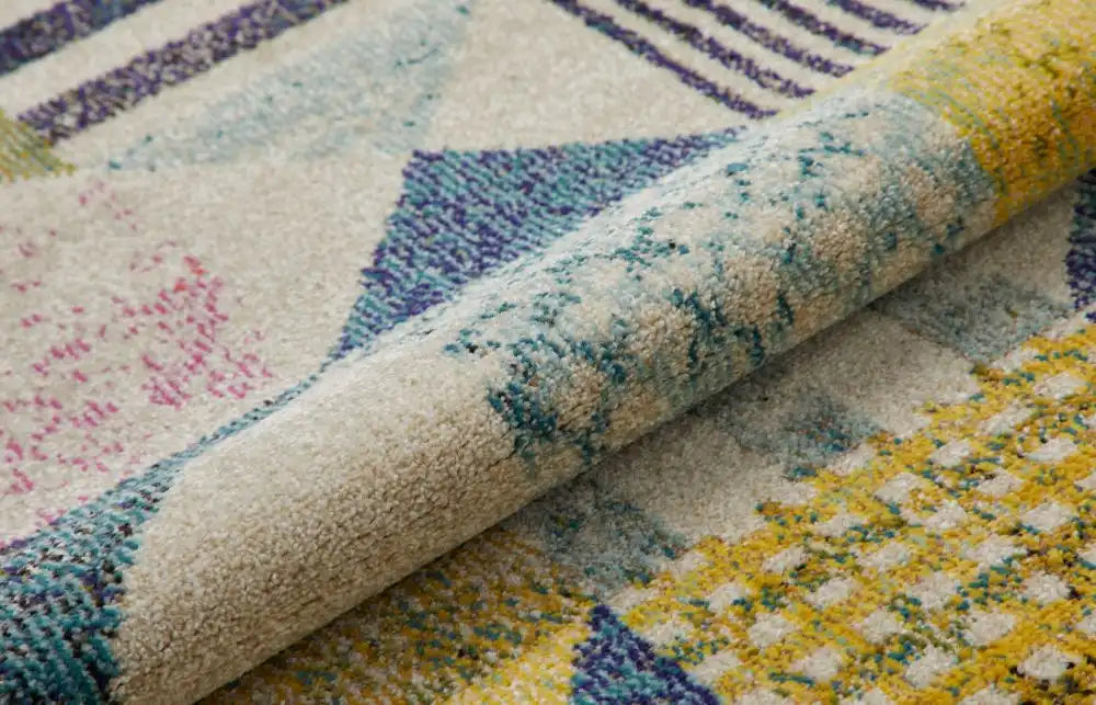 Concept Looms carnaval car101 Multicoloured Living Room Geometric Rug.