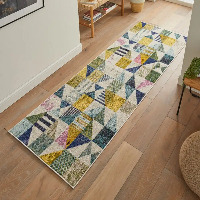 Concept Looms carnaval car101 Multicoloured Living Room Geometric Rug.