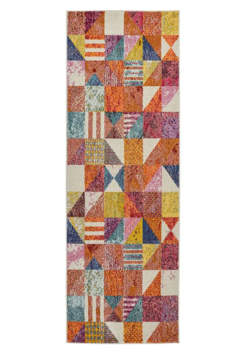 Concept Looms carnaval car102 Multicoloured Living Room Geometric Rug.