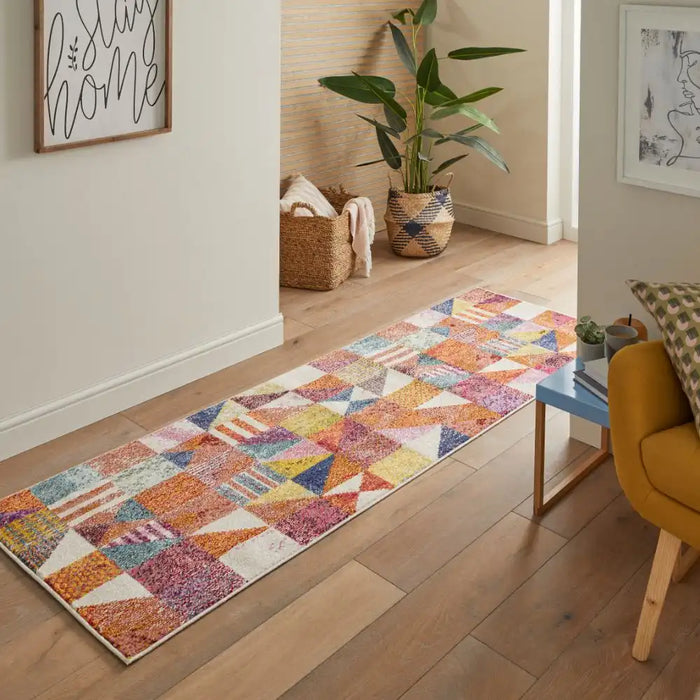 Concept Looms carnaval car102 Multicoloured Living Room Geometric Rug.