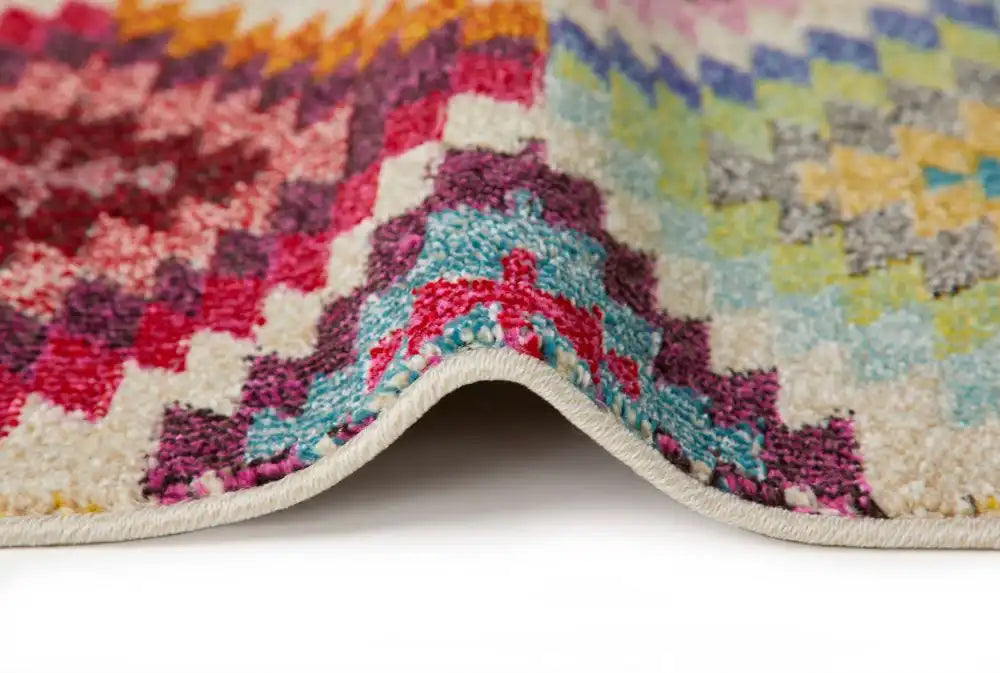 Concept Looms carnaval car106 Multicoloured Living Room Geometric Rug.