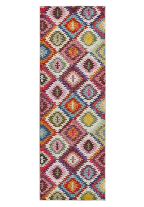 Concept Looms carnaval car106 Multicoloured Living Room Geometric Rug.