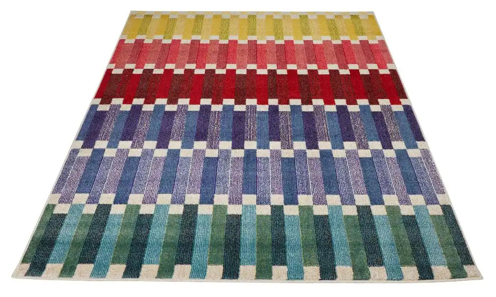 Concept Looms carnaval car108 Multicoloured Living Room Geometric Rug.