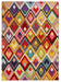 Concept Looms carnaval car109 Multicoloured Living Room Geometric Rug.