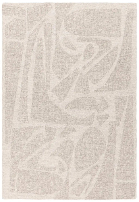Asiatic loxley chalk Ivory Living Room Wool Rug.