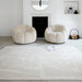 Asiatic loxley chalk Ivory Living Room Wool Rug.