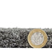 Think Rugs kara washable charcoal Grey Living Room Shaggy Rug.
