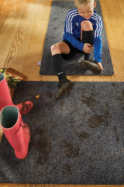 Hug Rug hug rug plains charcoal Grey Kitchen  Washable Rug.