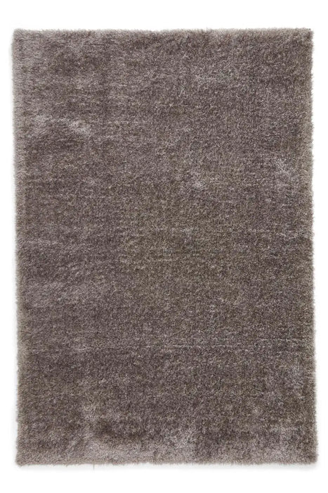 Think Rugs lux shaggy charcoal Grey Living Room Shaggy Rug.