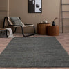 Asiatic oakley charcoal Grey Living Room Natural Fibre Rug.