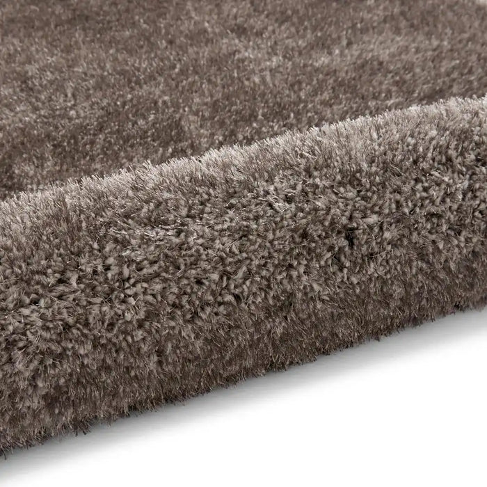 Think Rugs lux shaggy charcoal Grey Living Room Shaggy Rug.