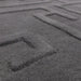Asiatic maze asiatic charcoal Grey Living Room Wool Rug.