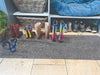 My Mats my mat cotton charcoal Grey Outdoor  Washable Rug.