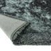 Origins shimmer border charcoal Grey Living Room Shaggy Rug.