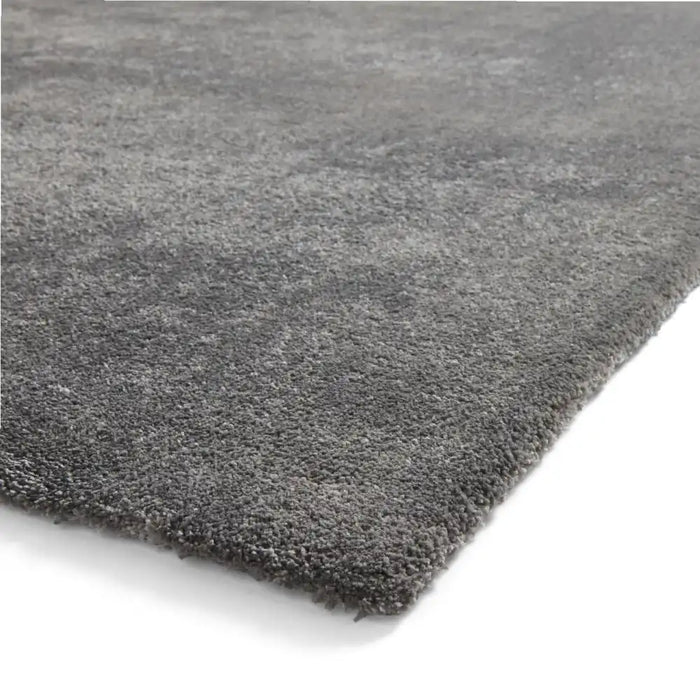 Think Rugs cove charcoal Grey Living Room Shaggy Rug.