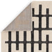 Asiatic valley charcoal ivory junction Grey, Ivory Living Room Geometric Rug.
