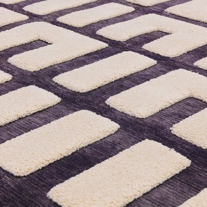 Asiatic valley charcoal ivory junction Grey, Ivory Living Room Geometric Rug.