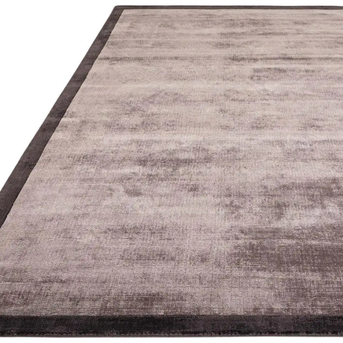 Asiatic blade border charcoal moleskin 09 Brown, Grey Living Room  Rug.