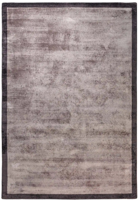 Asiatic blade border charcoal moleskin 09 Brown, Grey Living Room  Rug.