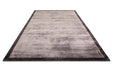 Asiatic blade border charcoal moleskin 09 Brown, Grey Living Room  Rug.