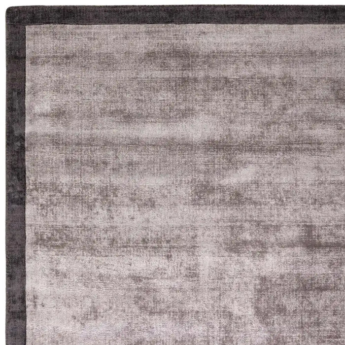 Asiatic blade border charcoal moleskin 09 Brown, Grey Living Room  Rug.