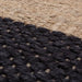 Asiatic cedar charcoal natural Grey, Beige Living Room Natural Fibre Rug.