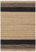 Asiatic cedar charcoal natural Grey, Beige Living Room Natural Fibre Rug.