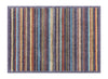 Turtle Mat turtle designs charcoal stripe Multicoloured Kitchen  Washable Rug.