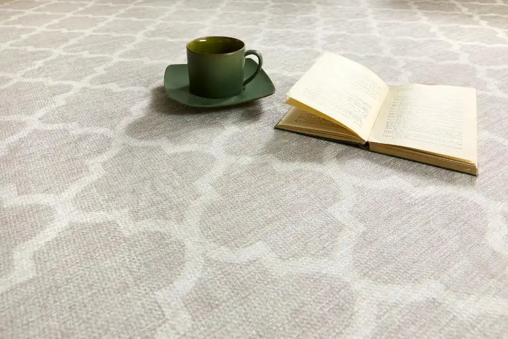 Origins washable soho chateau neutral Beige Living Room Geometric Rug.