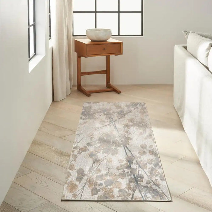 Calvin Klein ck950 rush ck957 grey multi Grey, Multicoloured Living Room  Rug.