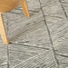 Nourison colorado clr01 grey white Grey, Ivory Living Room Wool Rug.