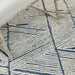 Nourison colorado clr01 white blue Blue, Ivory Living Room Wool Rug.